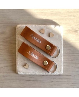 Porte clés en cuir "Duos...